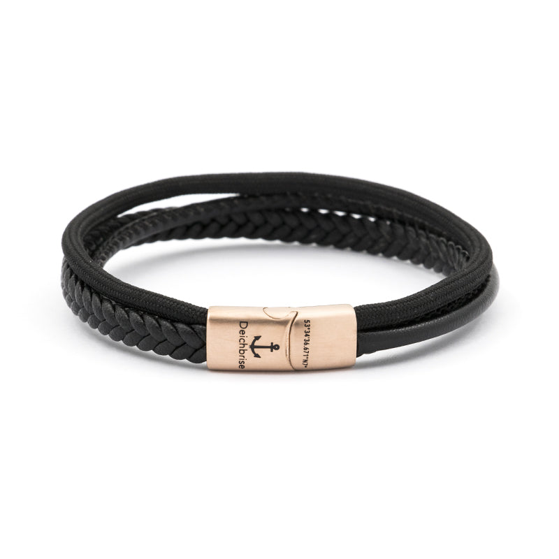 Leder & Segeltau Armband Small Rocky (Multistrang)