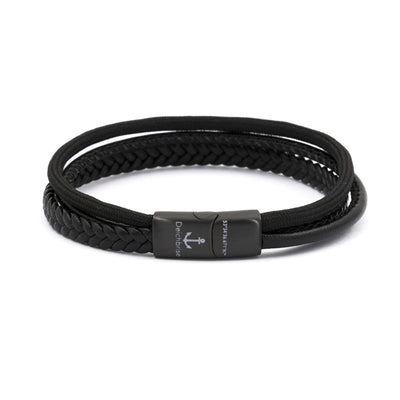 Leder & Segeltau Armband Small Rocky (Multistrang)