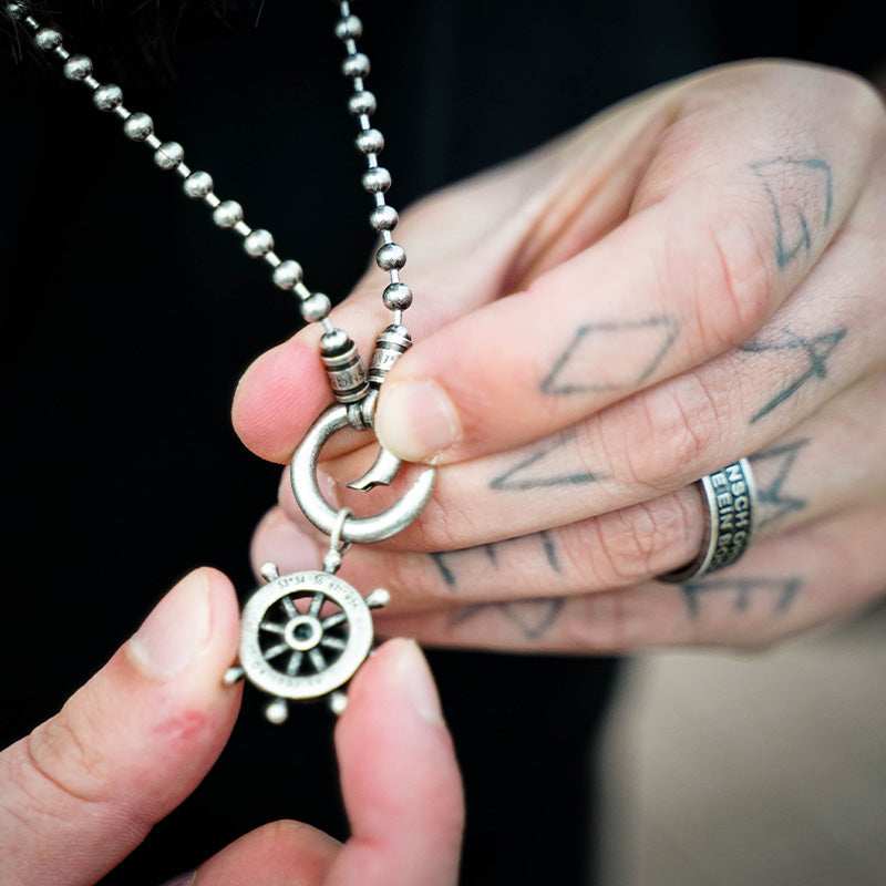 Rundkarabiner für Ketten 1,5cm aus Edelstahl (Kapitän rockt & Küstengirls)