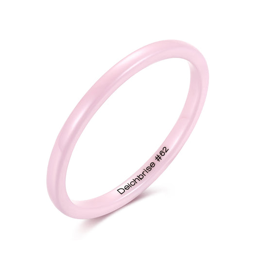 Ring Rosa aus Keramik (Stapelring)