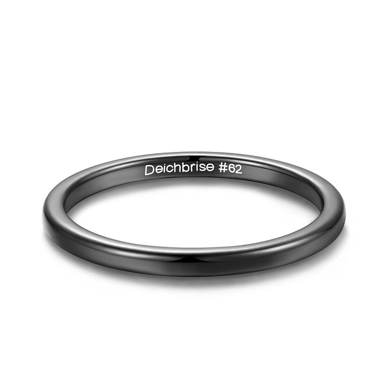 Ring Schwarz aus Keramik (Stapelring)