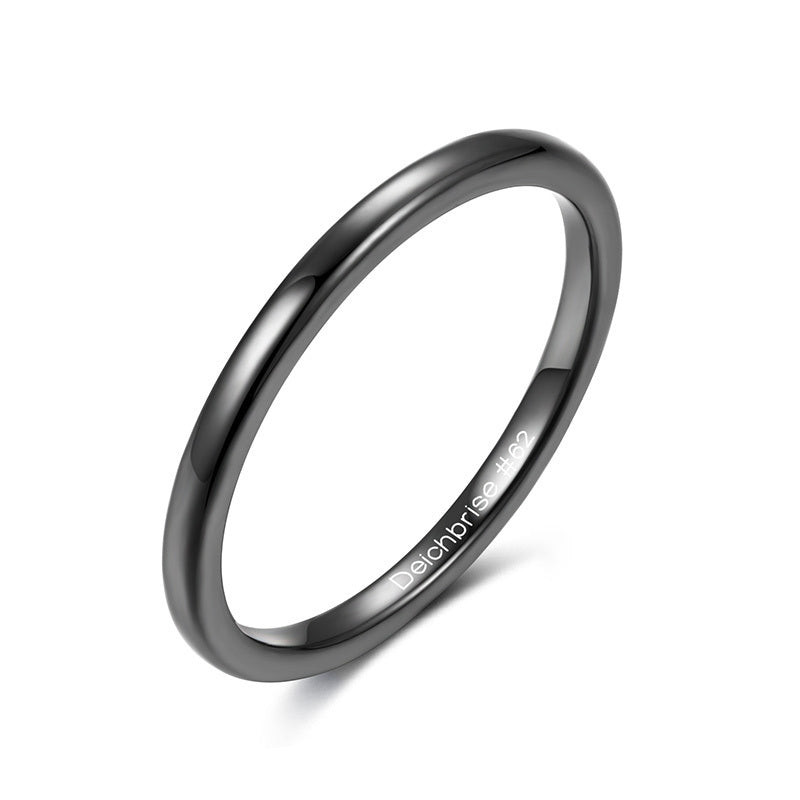 Ring Schwarz aus Keramik (Stapelring)