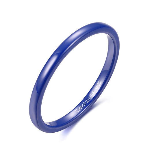 Ring Blau aus Keramik (Stapelring)