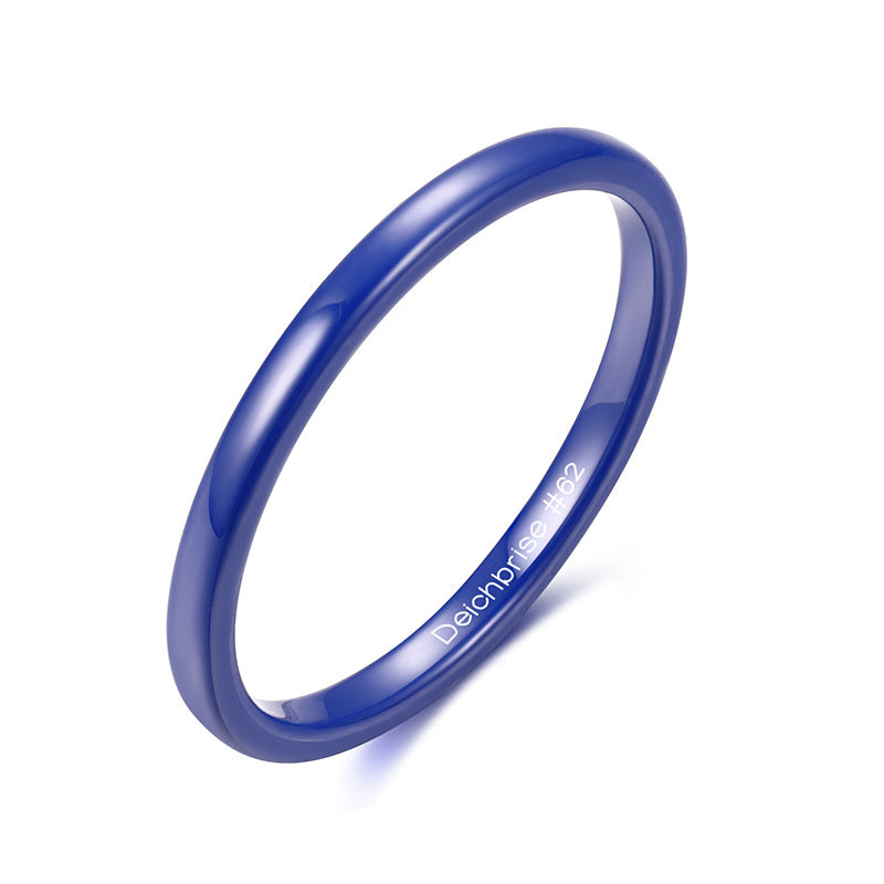 Ring Blau aus Keramik (Stapelring)