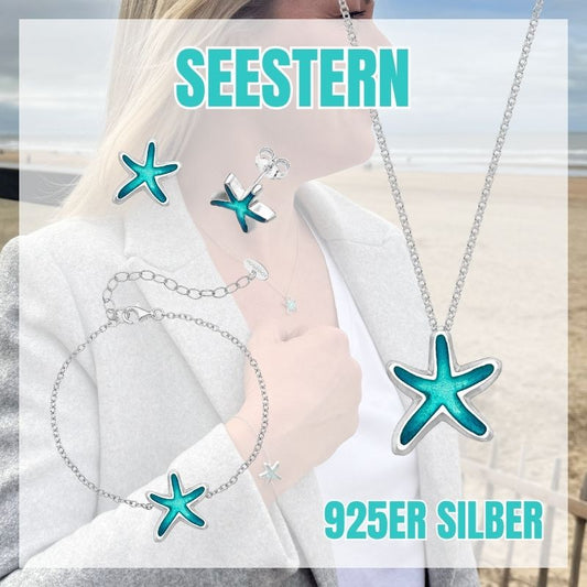 925er Silber Schmuck-Set Seestern