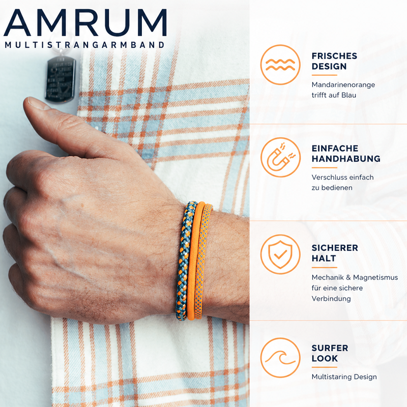 Segelseil-Segeltau Armband Amrum (Multistrang)