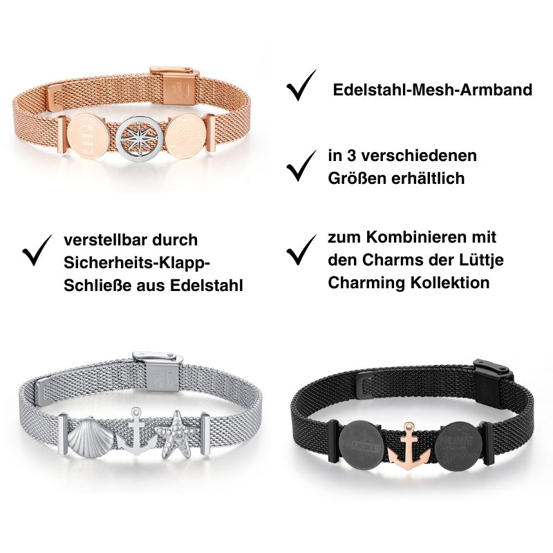 Armband Edelstahl-Mesh (Lüttje-Charming)