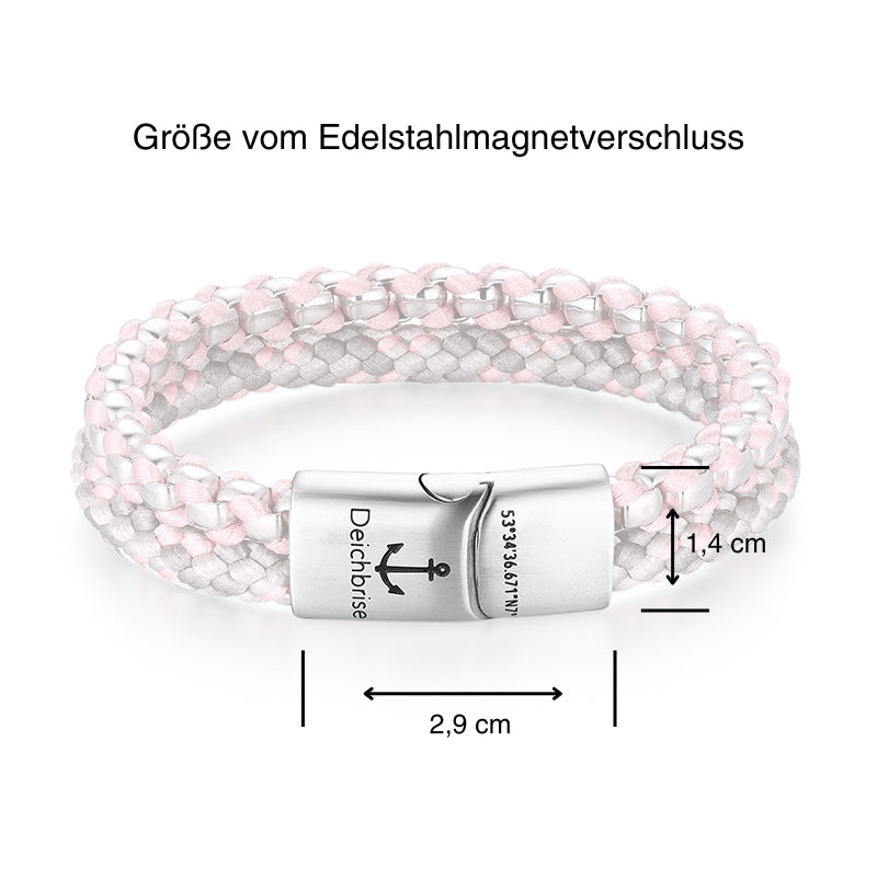 Armband Kathy von Pellworm (Multistrang) Stahl-Tau & Segeltau