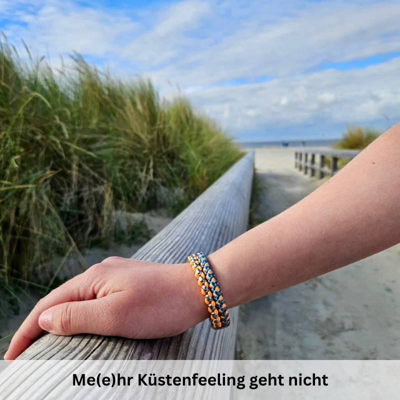Armband Anton von Amrum (Multistrang) Stahl-Tau & Segeltau