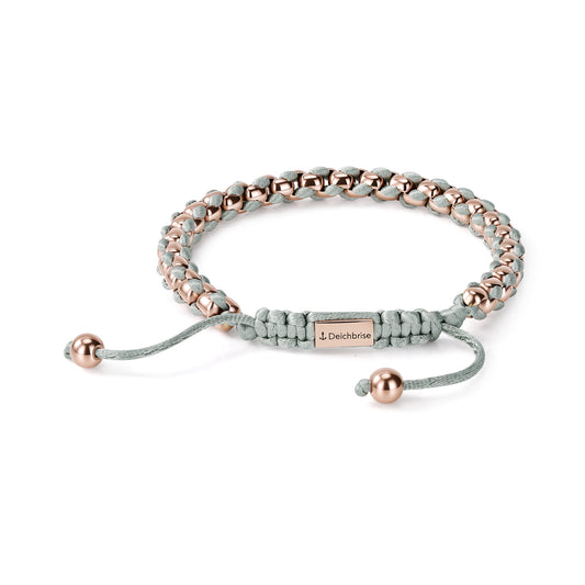 Armband Joleen am Sandstrand 2.1 aus Edelstahl und Segelseil