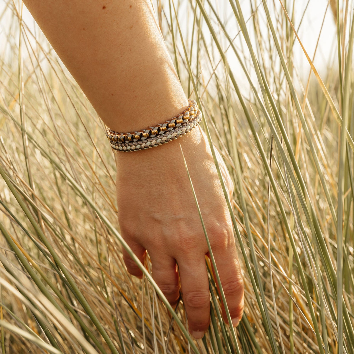 Armband Joleen am Sandstrand (Multistrang) Stahl-Tau & Segeltau