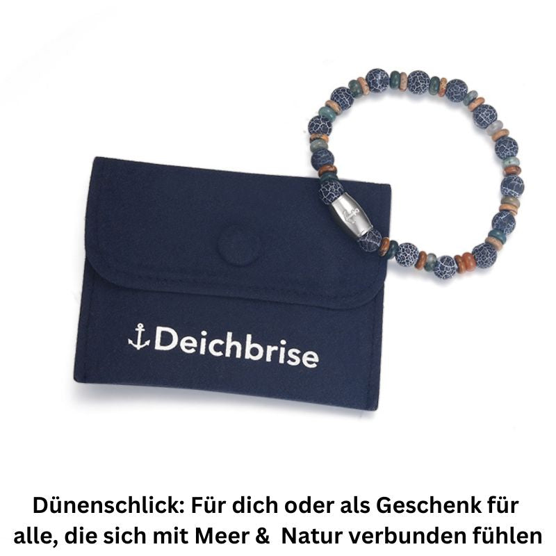 Armband Dünenschlick mit Picture Jasper, Weathered Stone, India Onyx