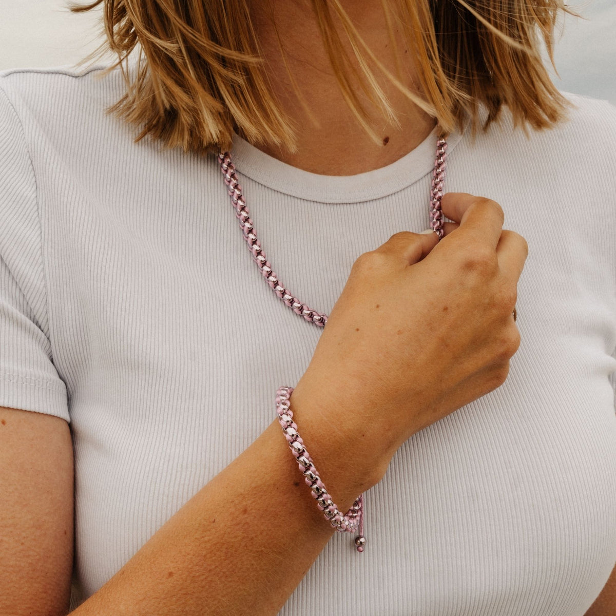 Armband Pellworm 2.1 aus Edelstahl und Segelseil
