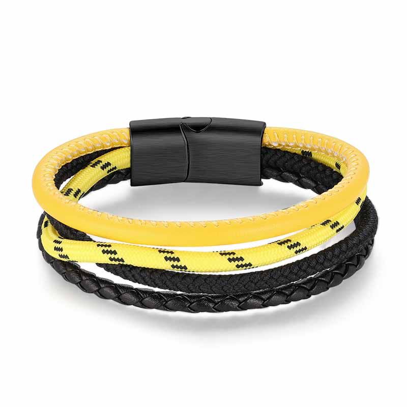 Leder & Segeltau Armband Leuchtsignal (Multistrang)