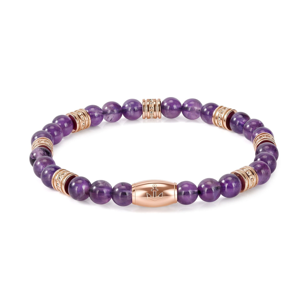 Armband Velvet Sea Edelstahl & Amethyst