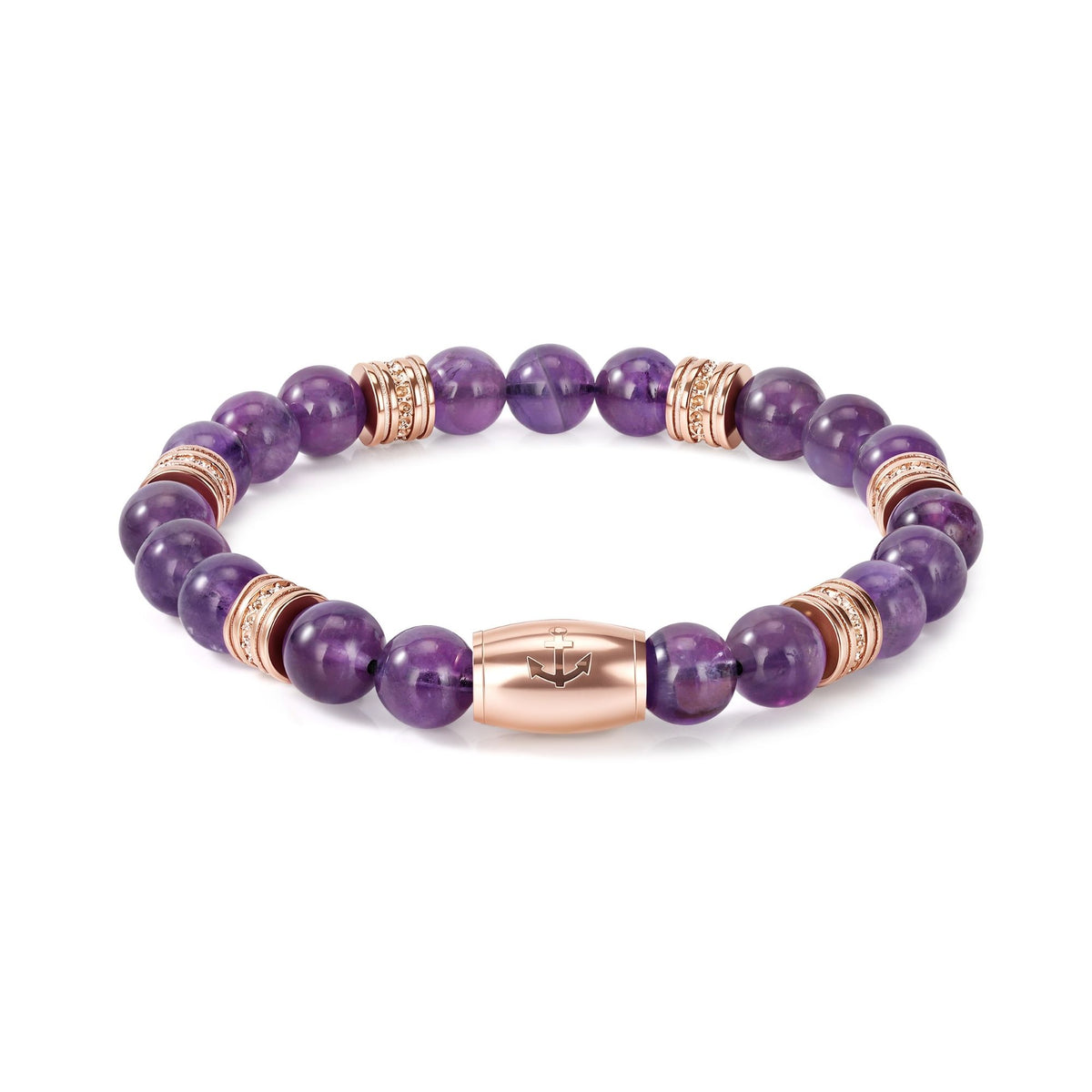 Armband Velvet Sea Edelstahl & Amethyst