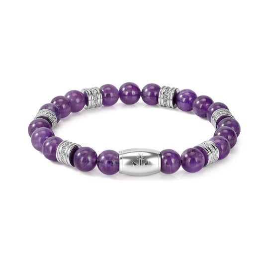 Armband Velvet Sea Edelstahl & Amethyst