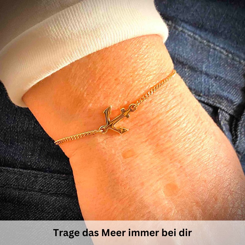 Armband aus Edelstahl mit Anker