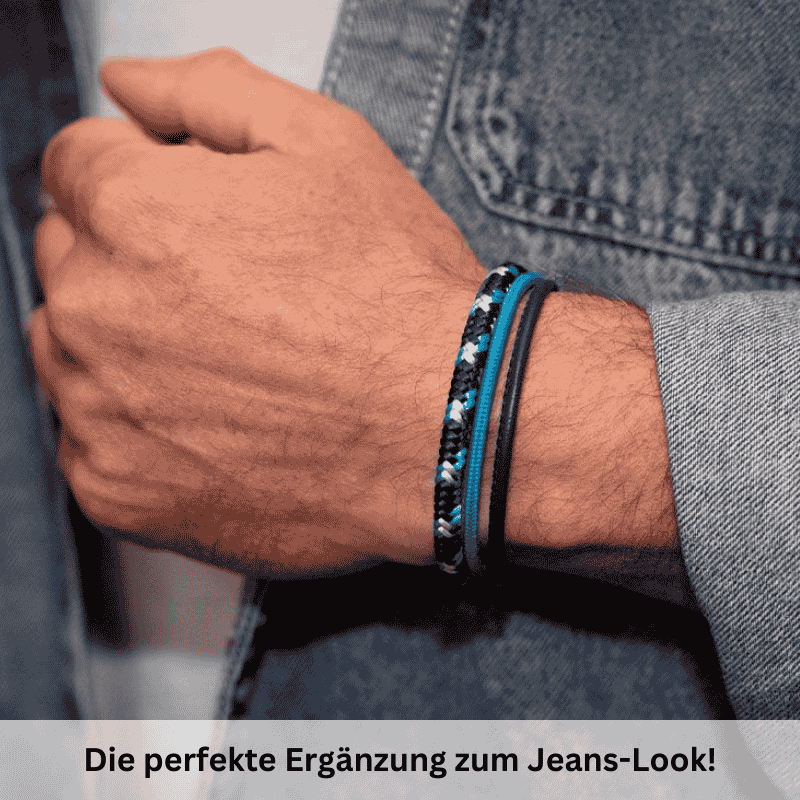 Leder & Segeltau Armband Tiefseetaucher (Multistrang)