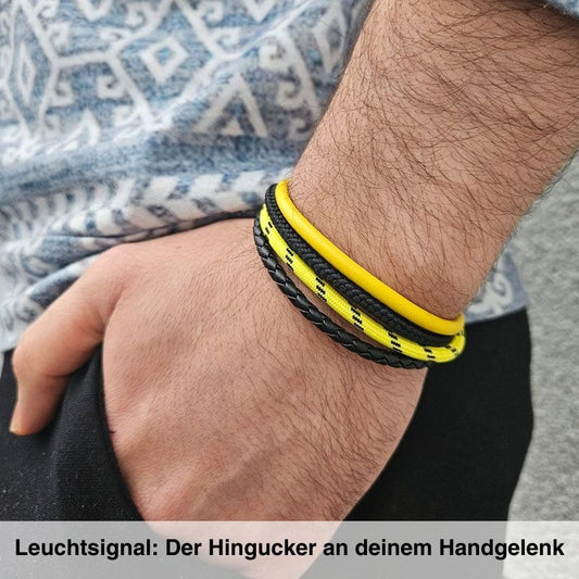 Leder & Segeltau Armband Leuchtsignal (Multistrang)