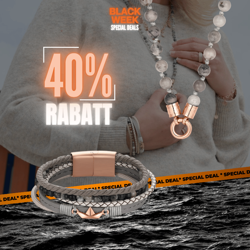 Schmuckset "Picasso" & "Papierschiffchen" - Kette mit Armband