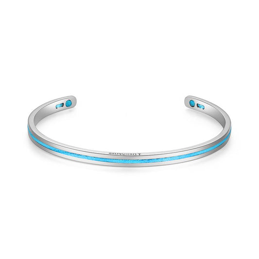 Edelstahl-Bangle Meeresrauschen