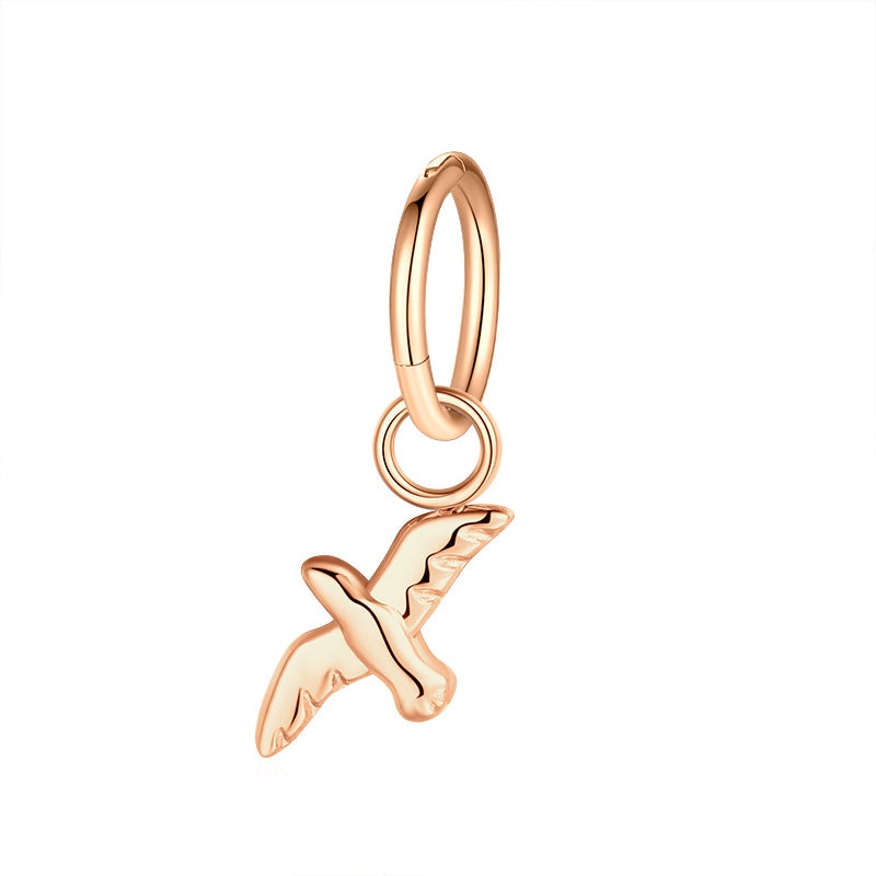 Charm & Clip Möwe aus Edelstahl für Armband & Kette (Click-it)