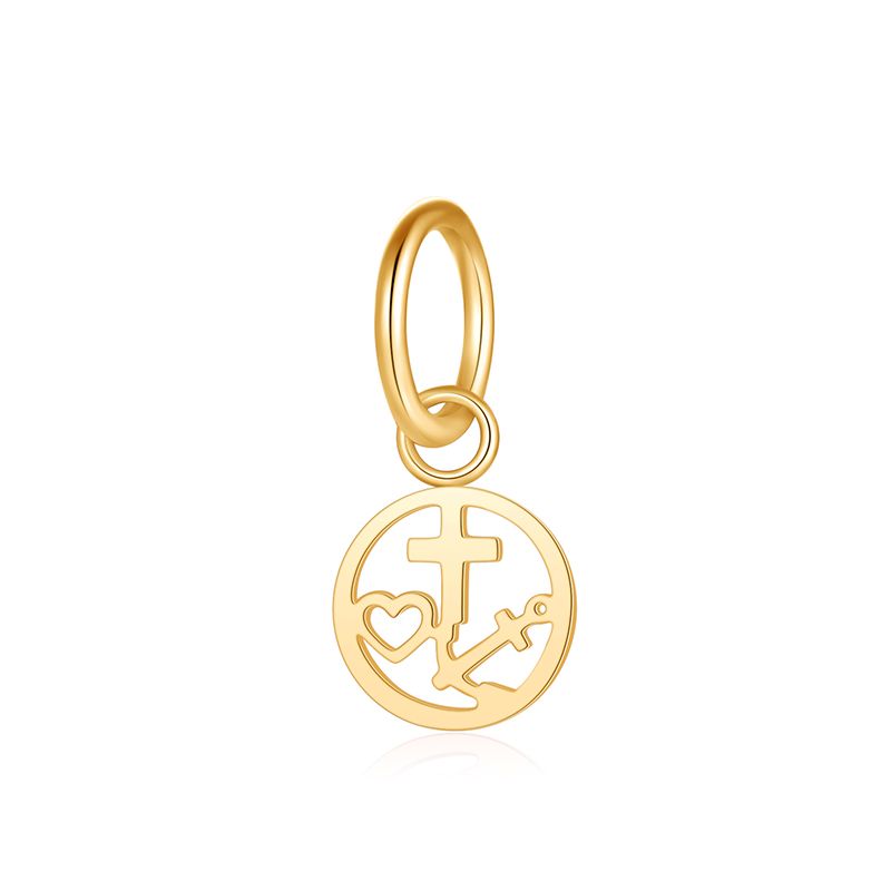 Charm & Clip Glaube Liebe Hoffnung aus Edelstahl für Armband & Kette (Click-it)