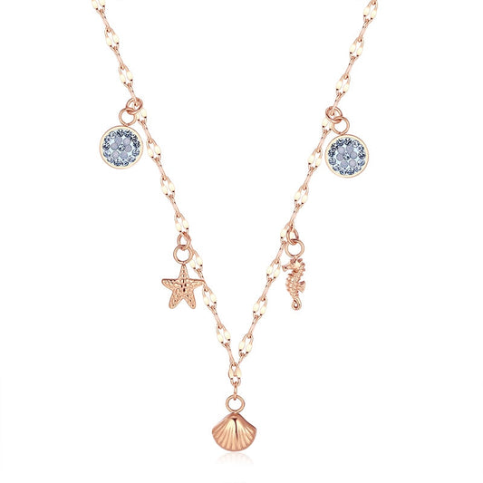 Kette Meereswelt mit maritimen Charms aus Edelstahl