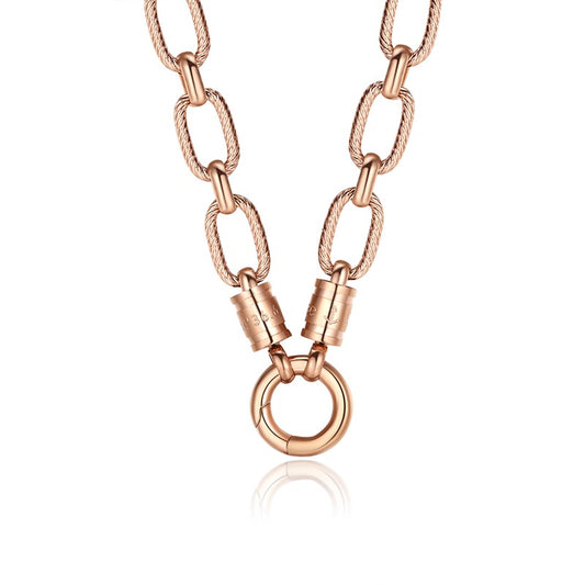 Charms Kette Küstenwind (mit Rund-Karabiner) aus Edelstahl