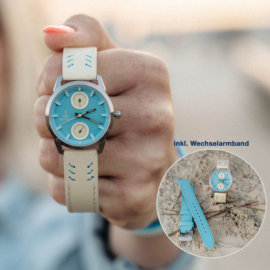 Damen-Uhr Dünentraum - 32mm mit Wechselarmband
