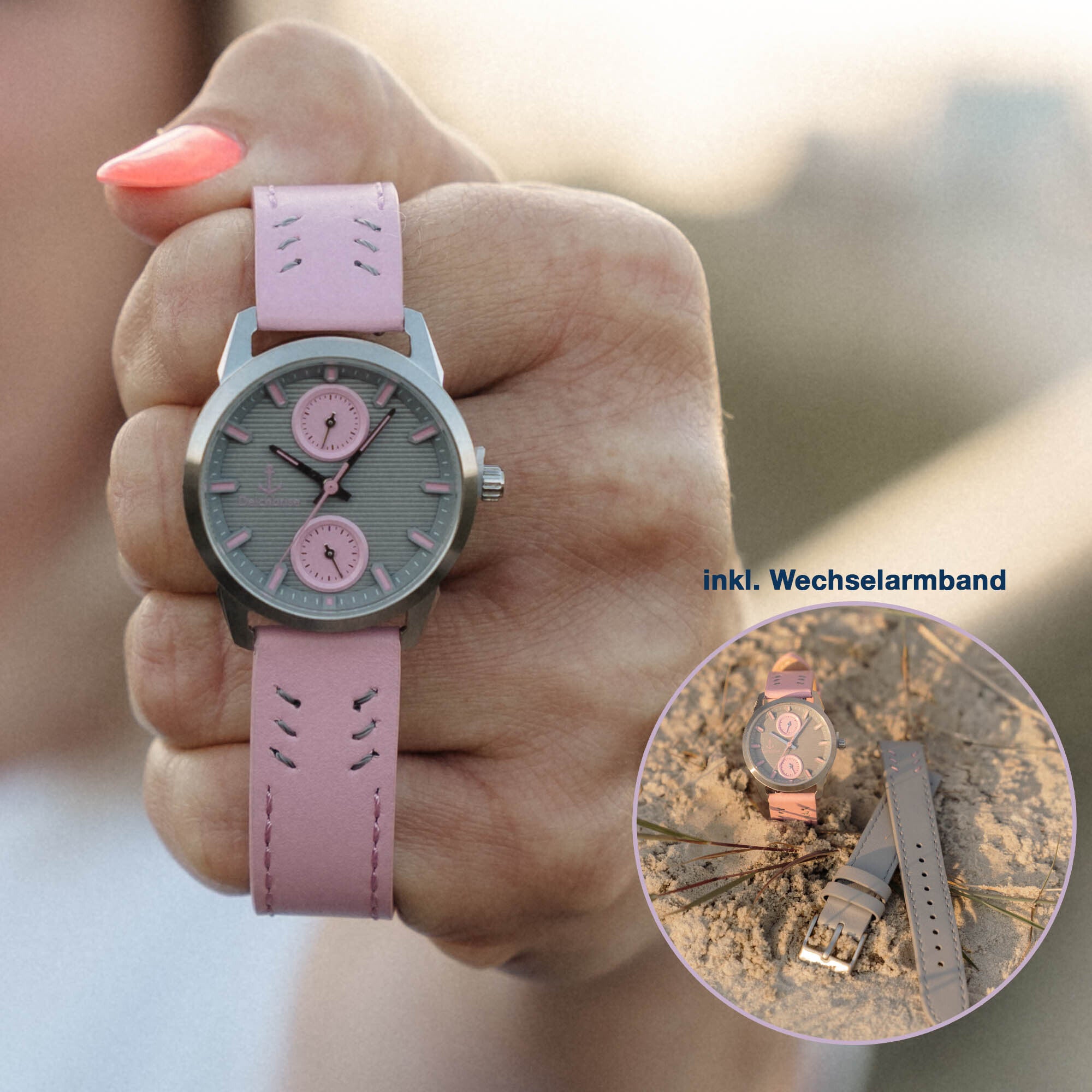 Damen-Uhr Pellworm - 32mm mit Wechselarmband
