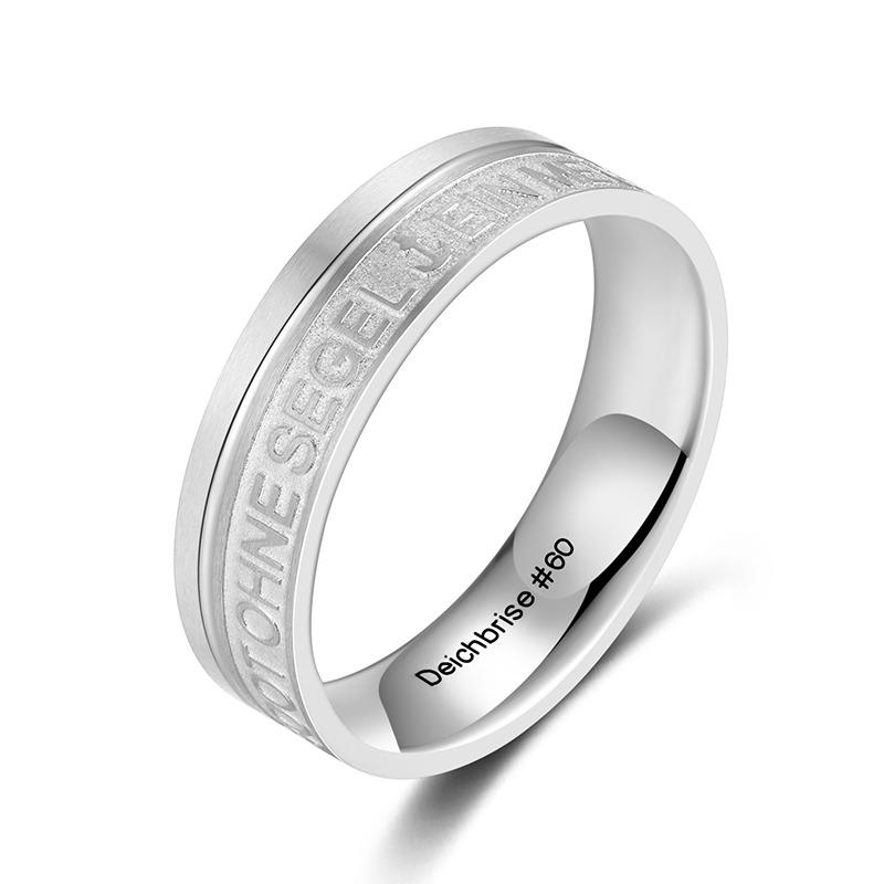 Edelstahl Ring "Ein Mensch ohne Träume" (6mm) (Küstengirls)