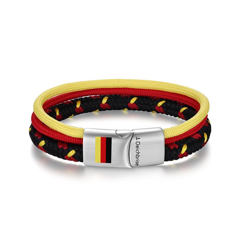 Deutschland Fan-Armband (Segelseil & Segeltau Multistrang)