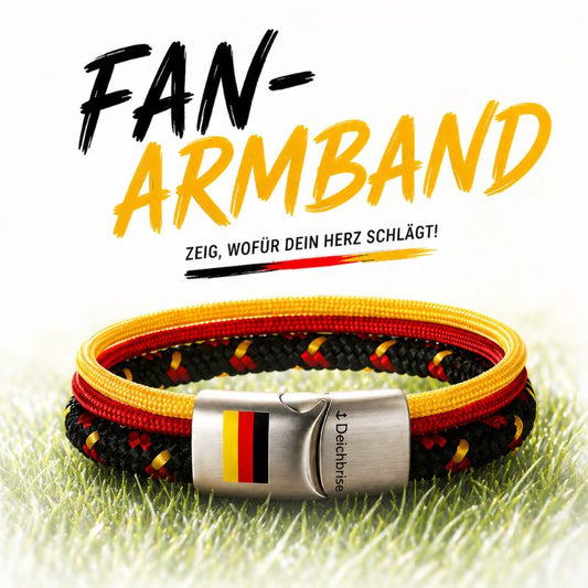 Deutschland Fan-Armband (Segelseil & Segeltau Multistrang)