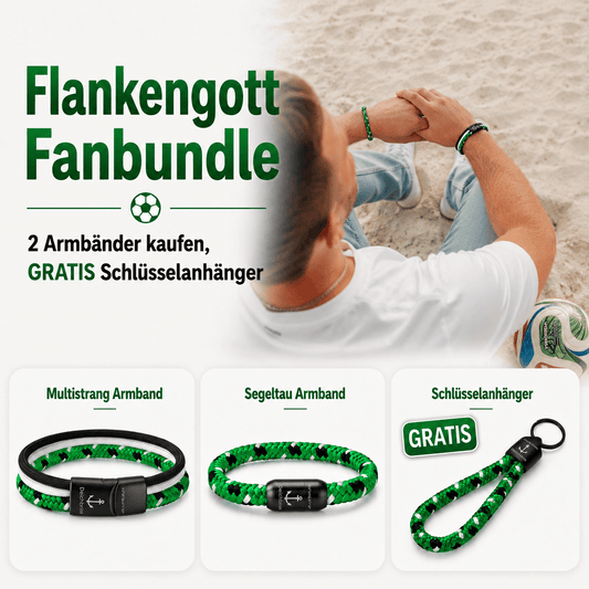 Flankengott Fanbundle - 2 Armbänder kaufen, GRATIS Schlüsselanhänger