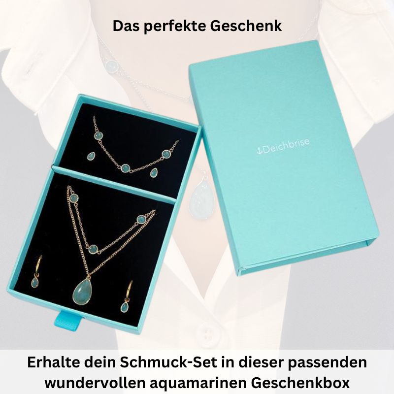 Geschenk-Set Aquamarin