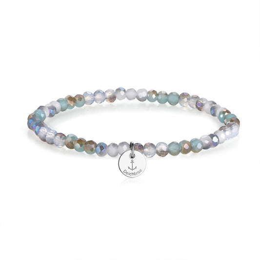 Glasschliffarmband (mint breeze)