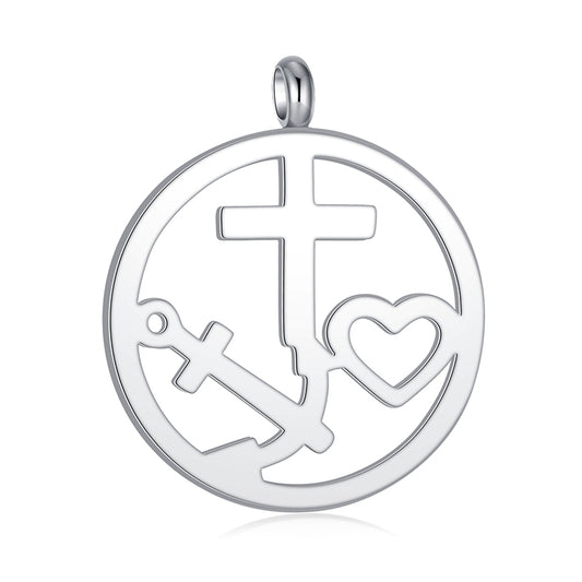 Kettenanhänger Glaube Liebe Hoffnung aus Edelstahl