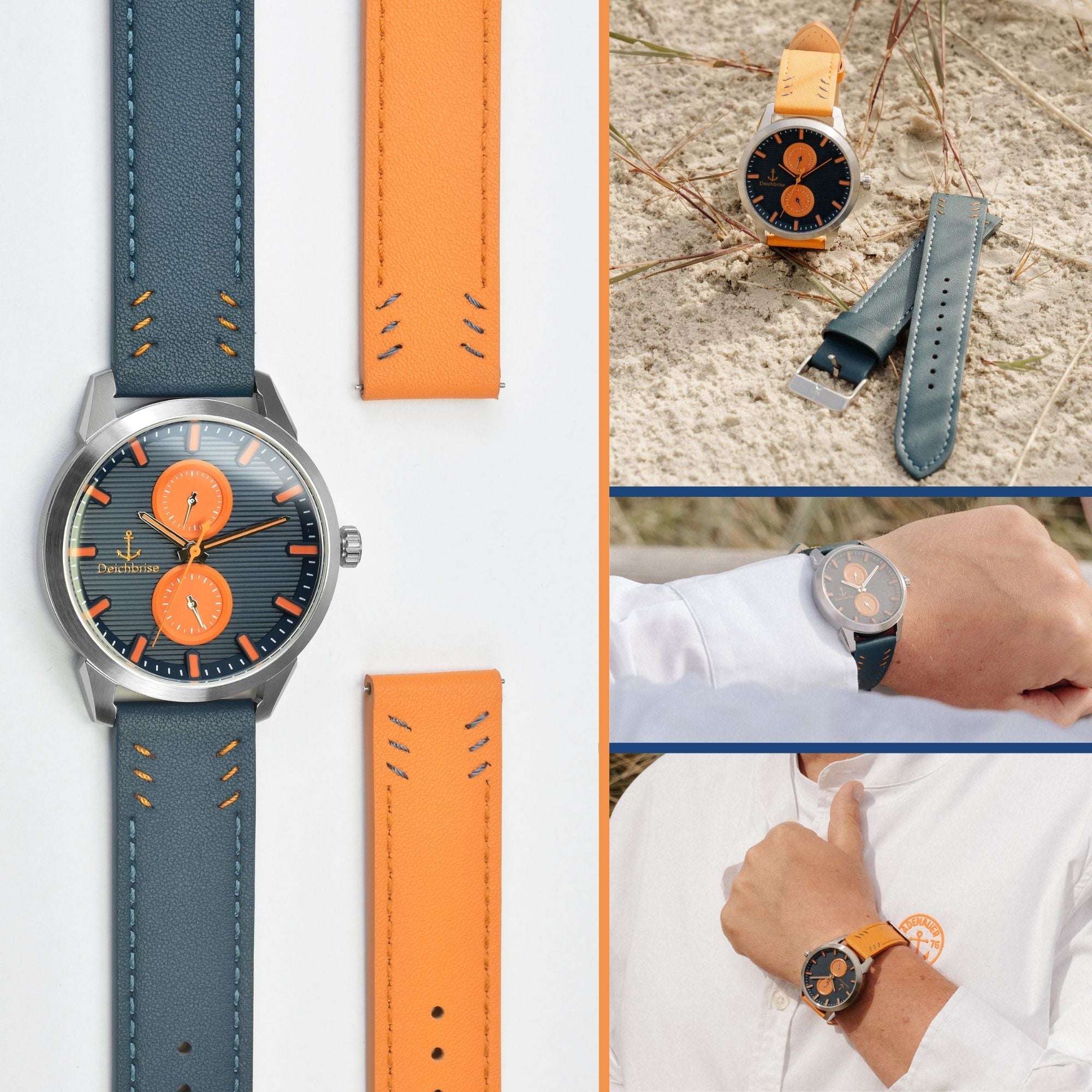 Herren-Uhr Amrum 2.0 - 42mm mit Wechselarmband