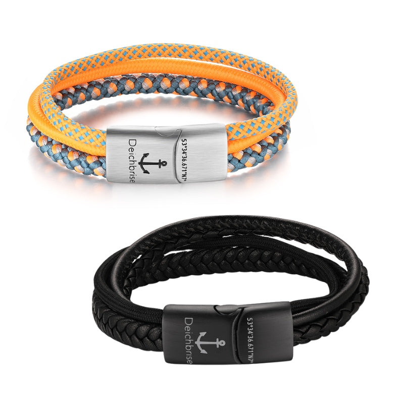 Herren Armband-Set "Rocky's Day Night"