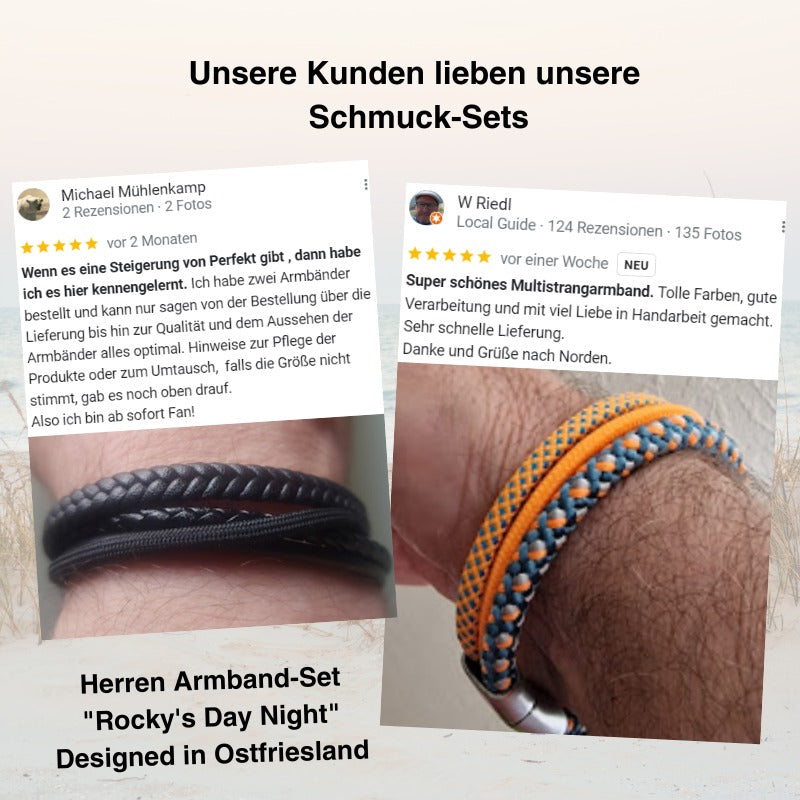 Herren Armband-Set "Rocky's Day Night"