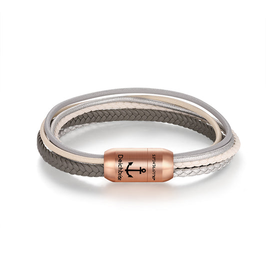 Multistrang Armband Joleen 2 (Fibre Leder) (Veggie)