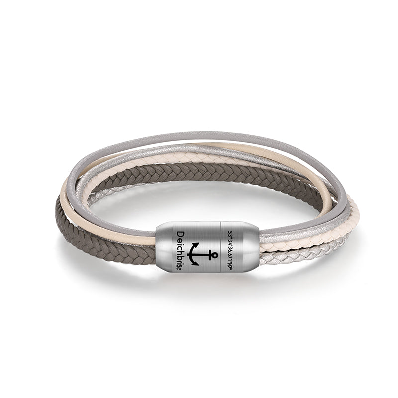 Multistrang Armband Joleen 2 (Fibre Leder) (Veggie)