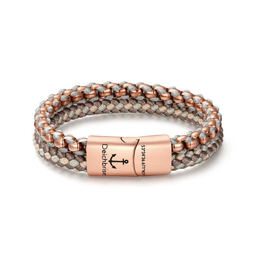 Armband Joleen am Sandstrand (Multistrang) Stahl-Tau & Segeltau