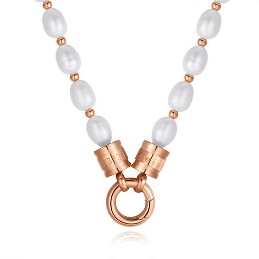 Perlenkette (mit Rund-Karabiner aus Edelstahl)