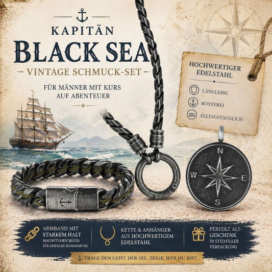 Kapitän Black Sea Vintage Schmuck-Set