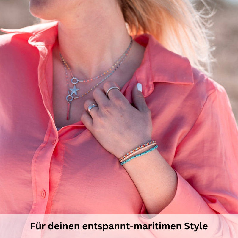 Kette mit Anhänger Boho Seestern