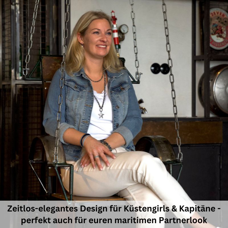 Kette Dünenschlick (6mm) Picture Jasper, Weathered Stone & India Onyx (mit Rund-Karabiner)