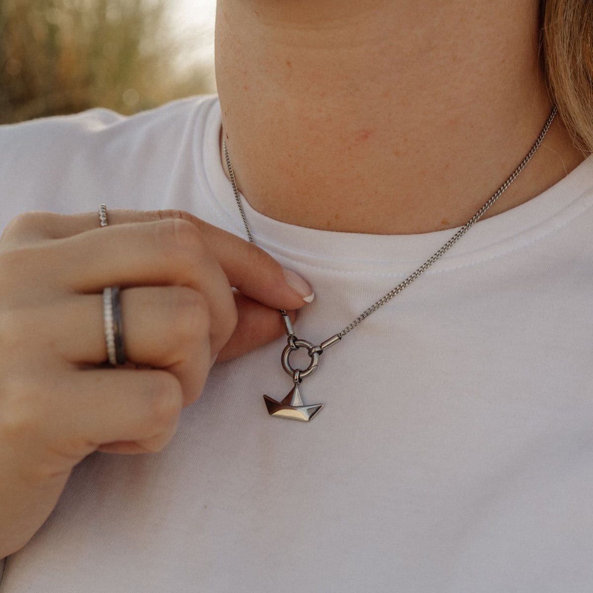 Kette Strandfein 1,8mm (mit Rund-Karabiner) aus Edelstahl